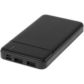 Loop 10 000 mAh powerbank i återvunnen plast  Svart