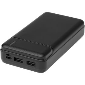 Loop 20 000 mAh powerbank i återvunnen plast  Svart