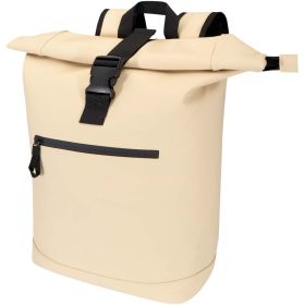 Resi Plus 15" ryggsäck med rulltopp av GRS-återvunnet material, 18 l Beige
