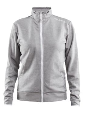 Leisure Jacket W Grey Melange/White/Grey Melange