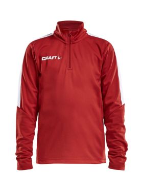Progress Halfzip Ls Tee Jr Red