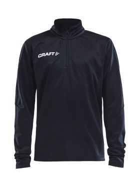 Progress Halfzip Ls Tee Jr Black