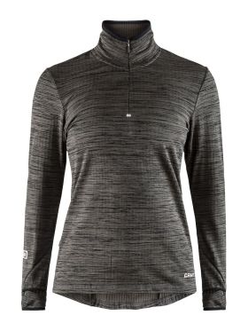 Grid Halfzip W Svart