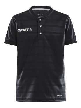 Pro Control Button Jersey Jr Black/White