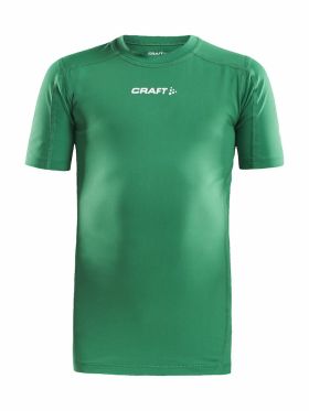Pro Control Compression Tee Jr Team Green