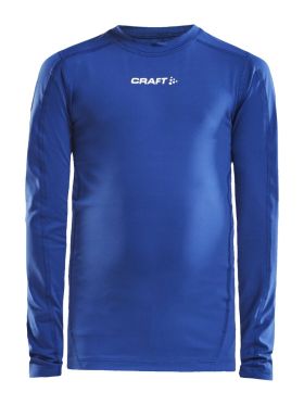 PRO Control Compression Long Sleeve Jr Club Cobolt