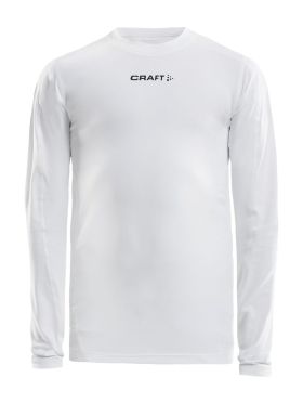 PRO Control Compression Long Sleeve Jr White