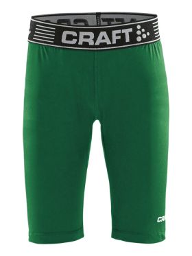 Pro Control Compression Short Tights Jr Team Green