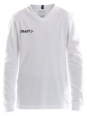 Squad Go Jersey Solid Ls Jr White