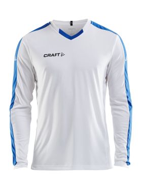 Progress Jersey Contrast LS M White/Royal
