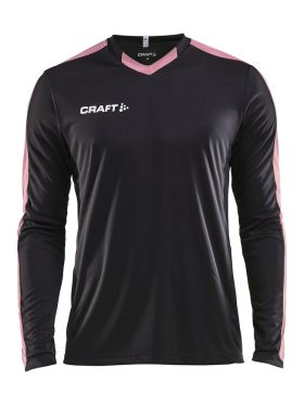 Progress Jersey Contrast LS M Black/Pop