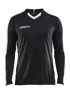 Progress Jersey Contrast LS M Black/White