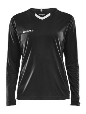 Progress Jersey Contrast LS W Black/White