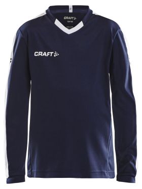 Progress Jersey Contrast LS JR Navy