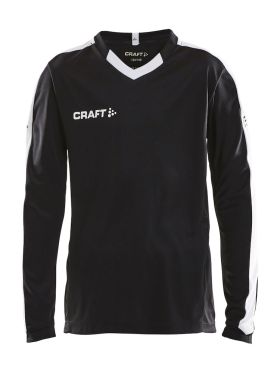 Progress Jersey Contrast LS JR Black/White