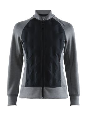 Hybrid jacket W DK GREY MELANGE-BLACK