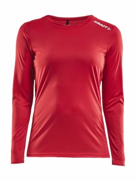 Rush LS Tee W Red