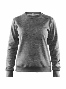 Leisure crewneck W Dk Grey Melange