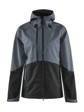 Block shell jkt W Asphalt/Black