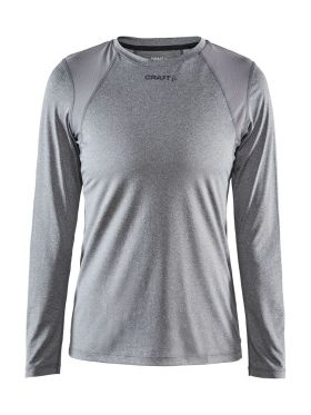 ADV Essence LS Tee W Dk Grey Melange