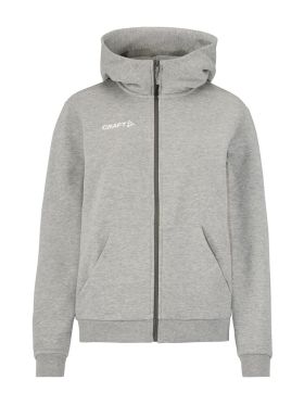 Community 2.0 Logo Fz Hoodie W Grå