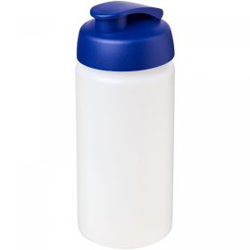 Baseline® Plus grip 500 ml sportflaska med uppfällbart lock Blå