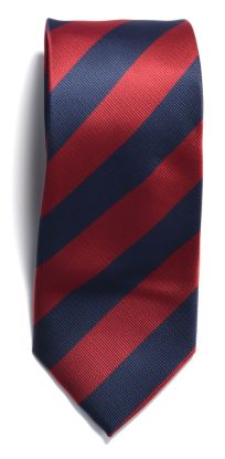 Tie Striped Marin/Röd