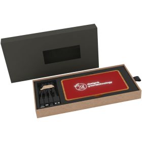 SCX.design P36 5 000 mAh upplyst trådlös powerbank Röd