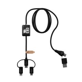 SCX.design C48 CarPlay 5-i-1-laddningssladd  Svart