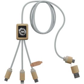 SCX.design C49 5-i-1-laddningssladd Brun