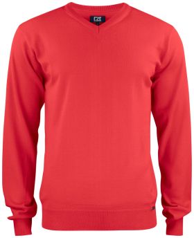 Everett V-neck Men Röd