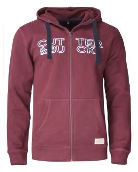 Twisp Hood Full Zip Men Vinröd