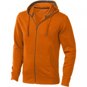 Arora hoodie med hel dragkedja män Orange