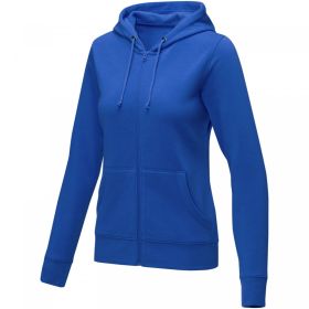 Theron hoodie med dragkedja dam Blå