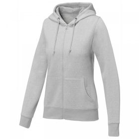 Theron hoodie med dragkedja dam Grå