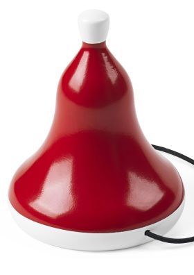 Tomtemössa medium röd/vit