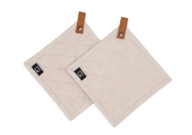 Grytlappar 2-pack Sand