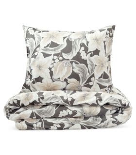 Bäddset Hommedal Satin Grå