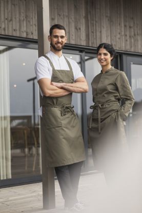  Bröstlappsförkläde Supportive Olivgrön