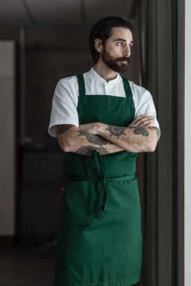 Bröstlappsförkläde Supportive Buteljgrön