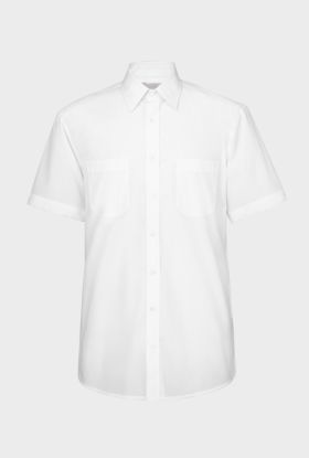 Skjorta herr Steven, kort ärm Vit