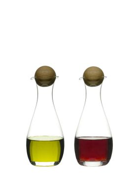 Nature olja/vinägerflaska med ekkork, 2-pack
