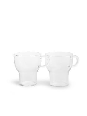 Glasmugg stor, 2-pack