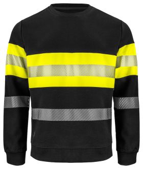 6129 SWEATSHIRT EN ISO 20471 KLASS 1 Gul