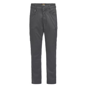 2302 Servicebyxa Stretch mörkgrå