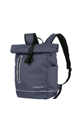 Travelite Basics Canvas Rollup Backpack blå