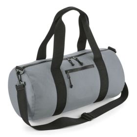 Återvunnen cylinderväska Pure Grey