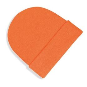 Original stickad mössa med uppvikt kant  Fluorescent Orange