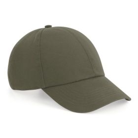 6-panel keps av ekologisk bomull Olive Green