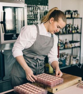 Bröstlappsförkläde Supportive  Grå melange
